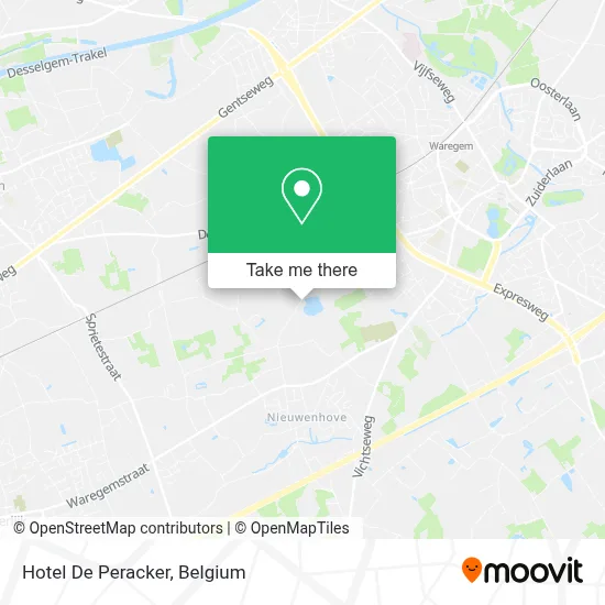 Hotel De Peracker map
