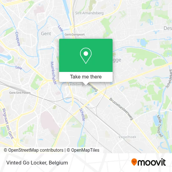 Vinted Go Locker map