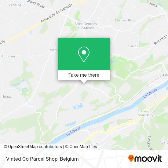 Vinted Go Parcel Shop map
