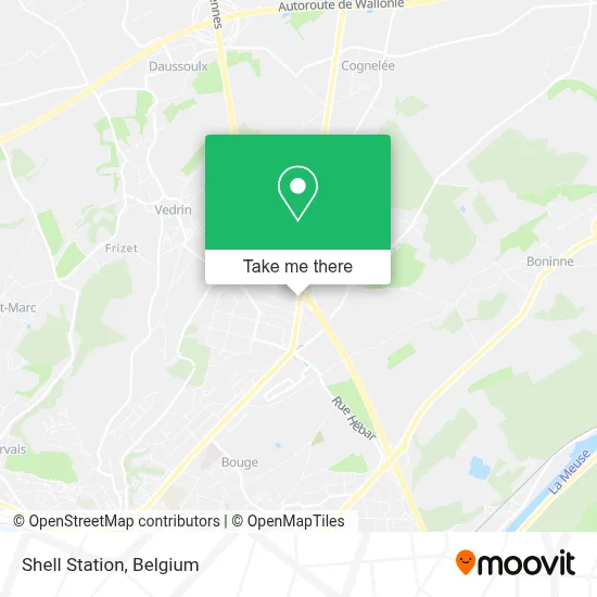 Shell Station map