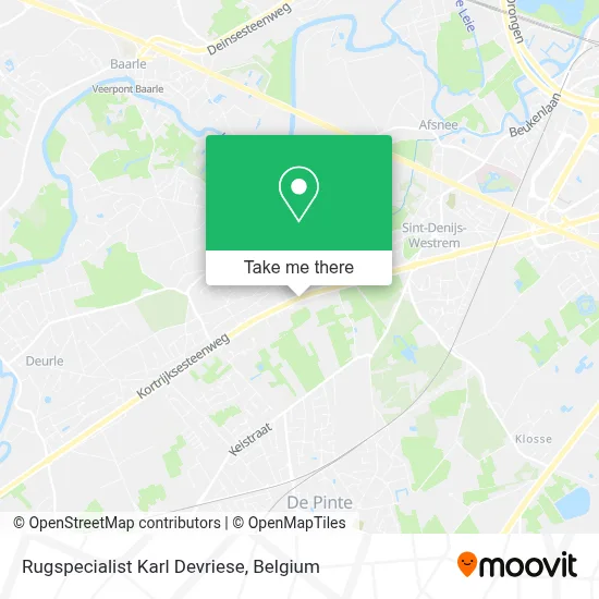 Rugspecialist Karl Devriese map