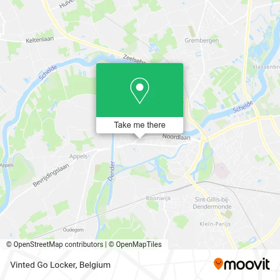 Vinted Go Locker map