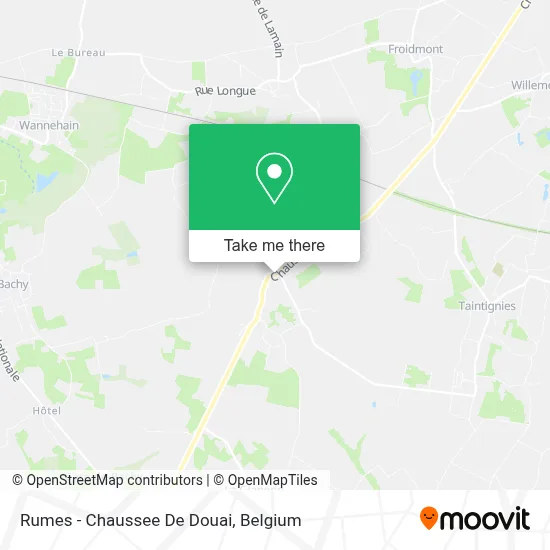 Rumes - Chaussee De Douai map