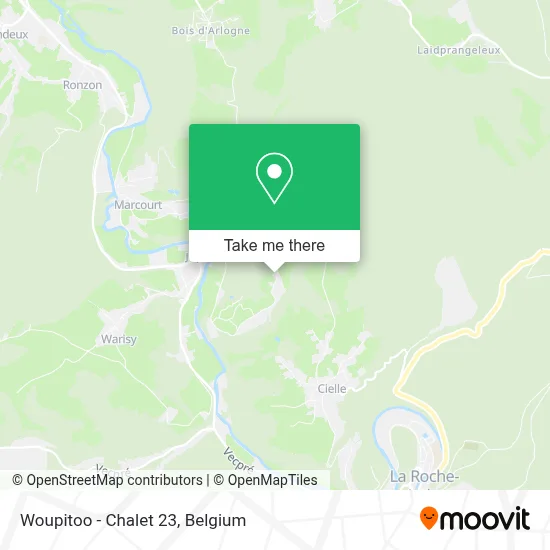 Woupitoo - Chalet 23 map
