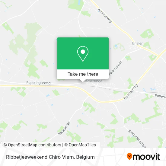 Ribbetjesweekend Chiro Vlam plan