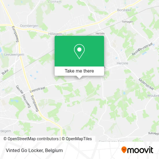 Vinted Go Locker map