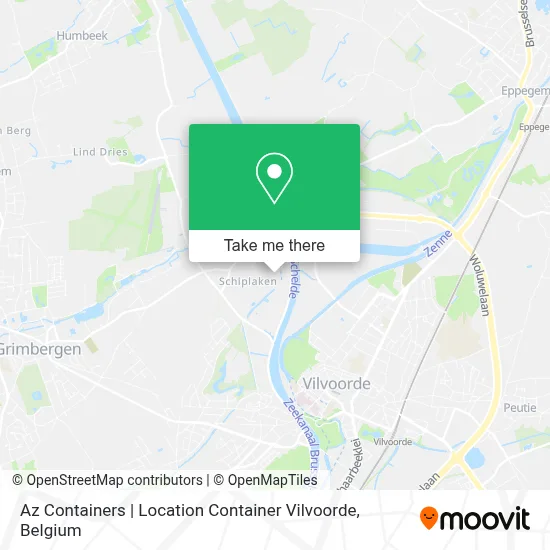 Az Containers | Location Container Vilvoorde map