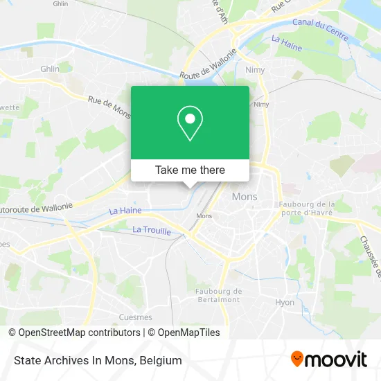 State Archives In Mons map
