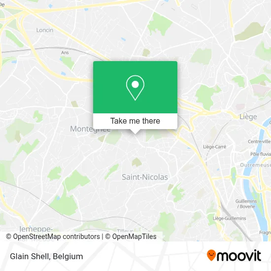 Glain Shell map