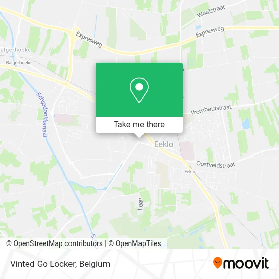 Vinted Go Locker map