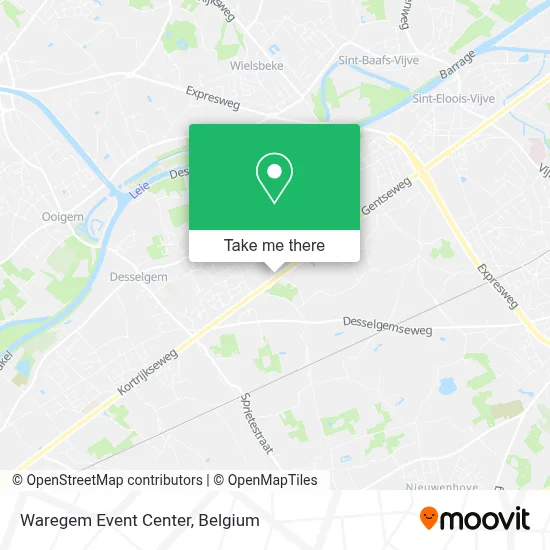 Waregem Event Center map