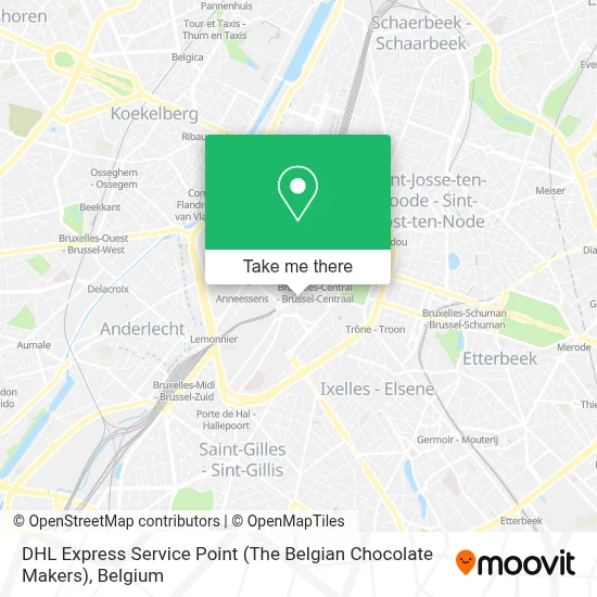 DHL Express Service Point (The Belgian Chocolate Makers) map