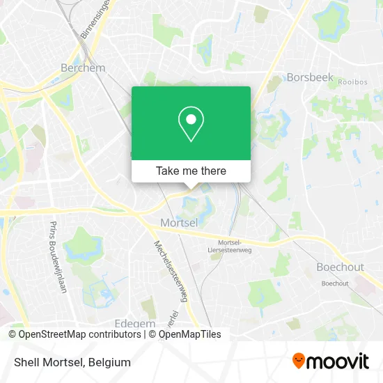 Shell Mortsel map