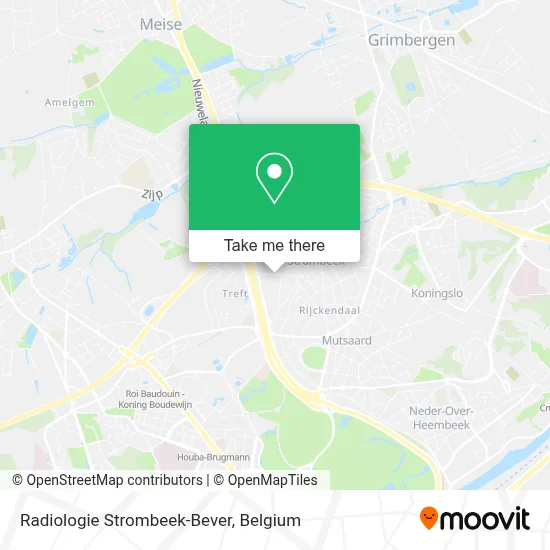Radiologie Strombeek-Bever map