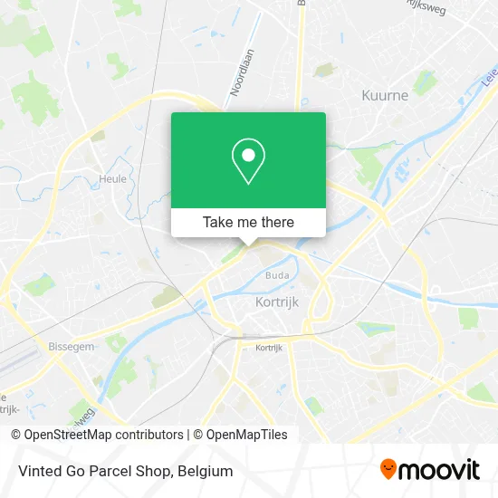 Vinted Go Parcel Shop map