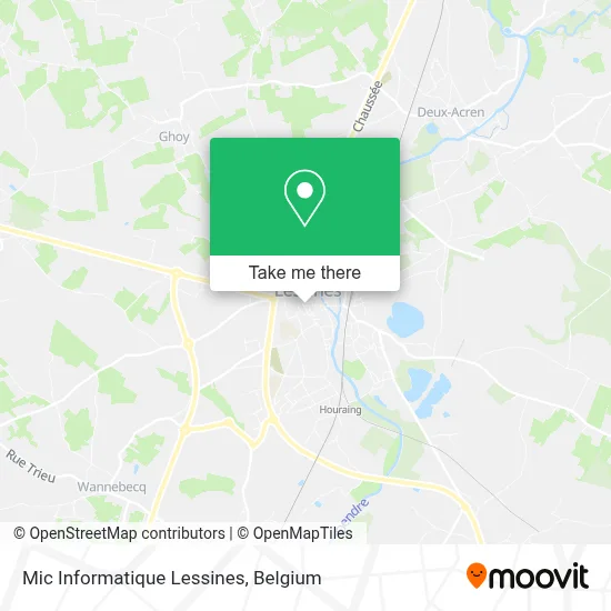 Mic Informatique Lessines map