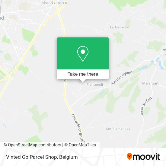 Vinted Go Parcel Shop map