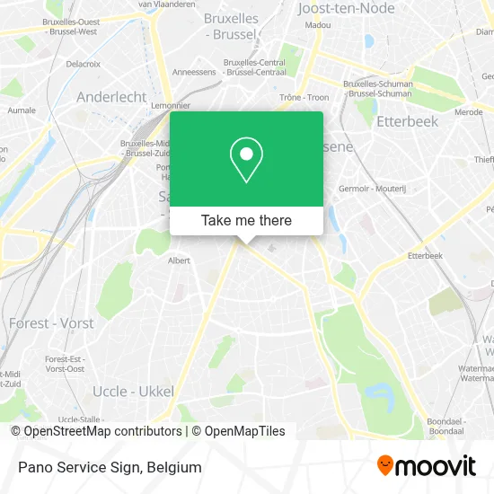 Pano Service Sign map