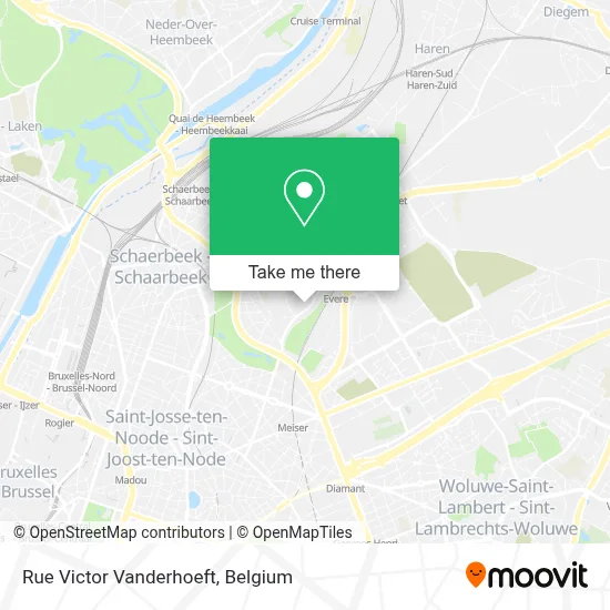 Rue Victor Vanderhoeft plan