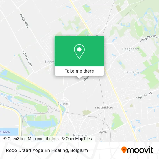 Rode Draad Yoga En Healing map