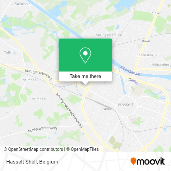 Hasselt Shell map