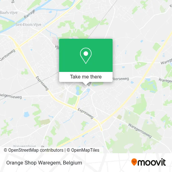 Orange Shop Waregem map