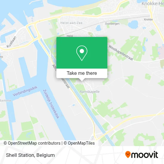 Shell Station map