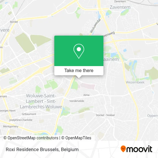 Roxi Residence Brussels map