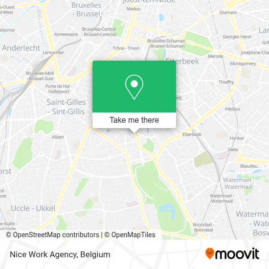 Nice Work Agency map