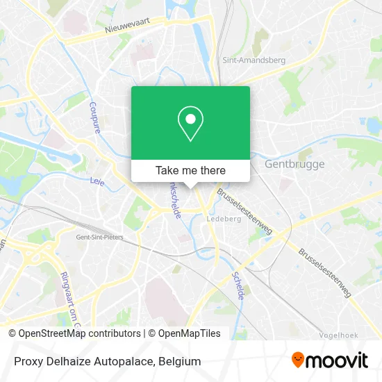 Proxy Delhaize Autopalace map