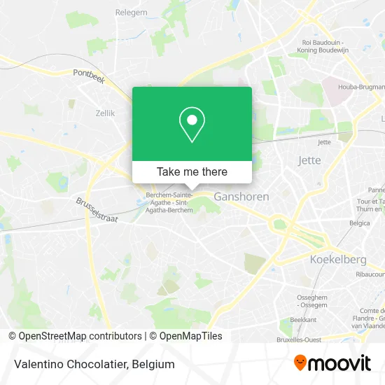 Valentino Chocolatier map