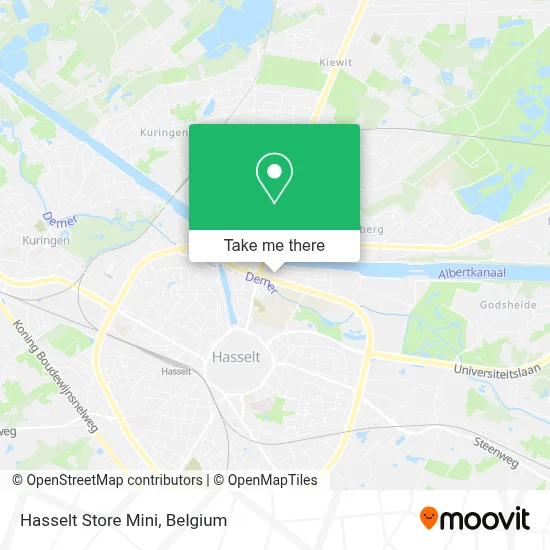 Hasselt Store Mini map