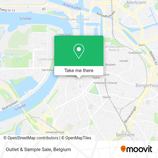 Outlet & Sample Sale map
