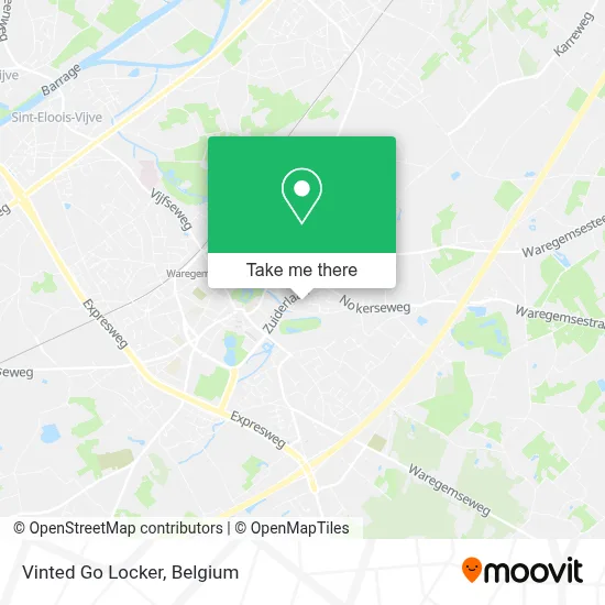 Vinted Go Locker map