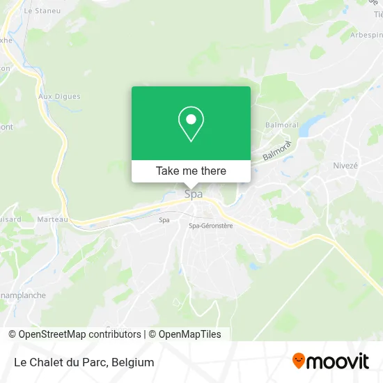 Le Chalet du Parc map