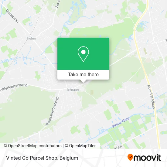Vinted Go Parcel Shop map