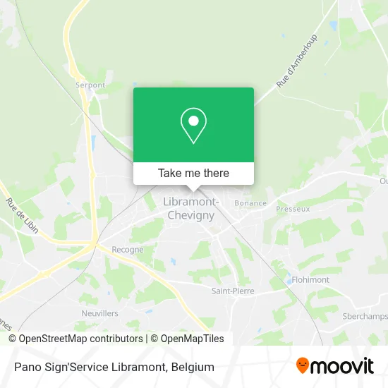 Pano Sign'Service Libramont map