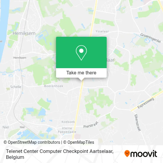 Telenet Center Computer Checkpoint Aartselaar map