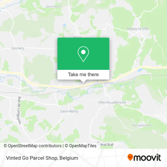 Vinted Go Parcel Shop map
