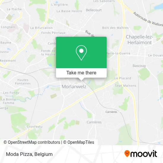 Moda Pizza map