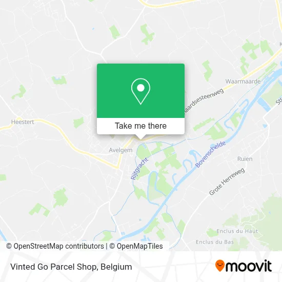 Vinted Go Parcel Shop map