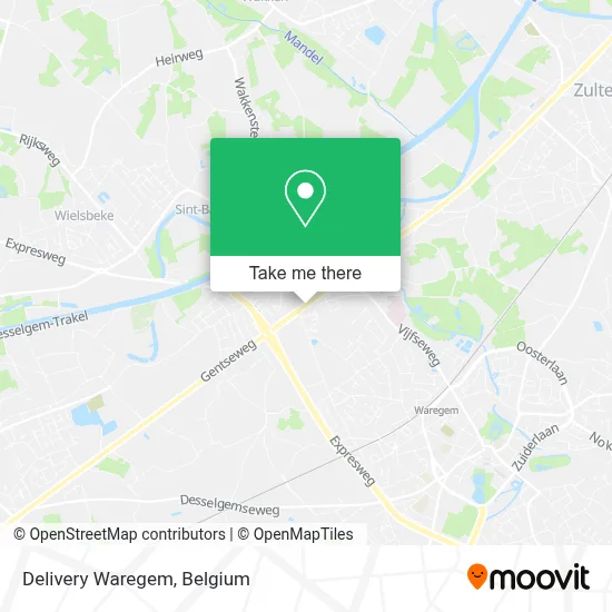 Delivery Waregem map