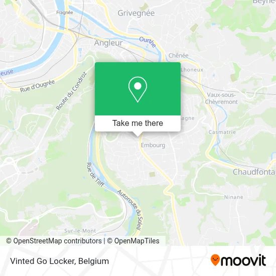 Vinted Go Locker map