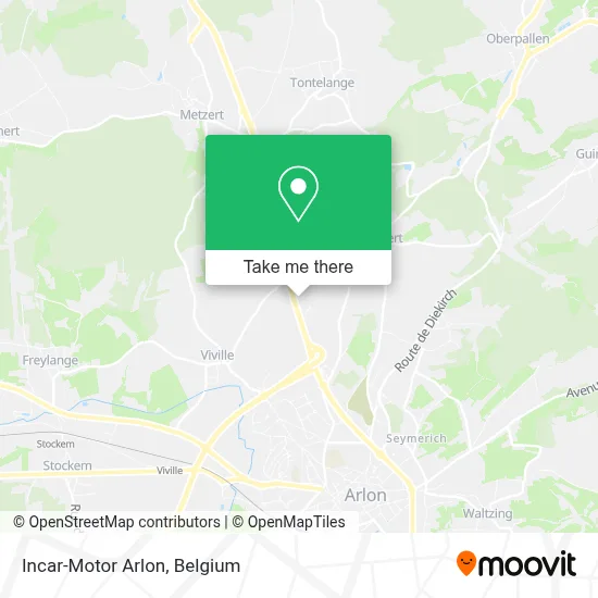 Incar-Motor Arlon map