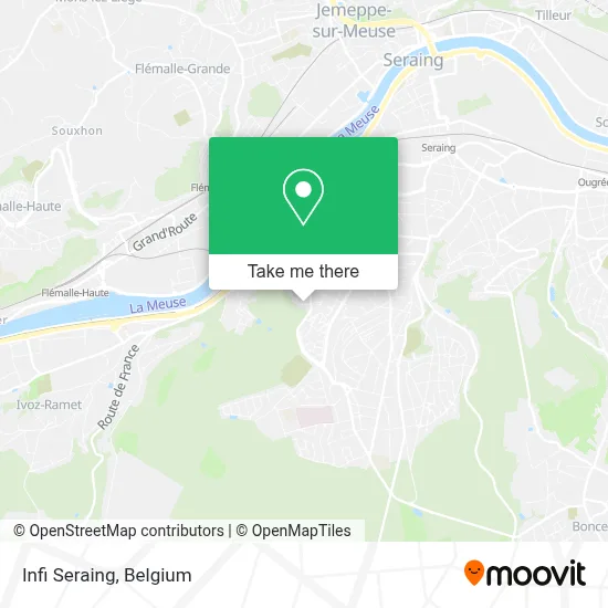 Infi Seraing map