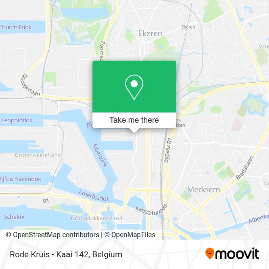 Rode Kruis - Kaai 142 map