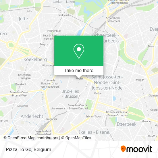 Pizza To Go map