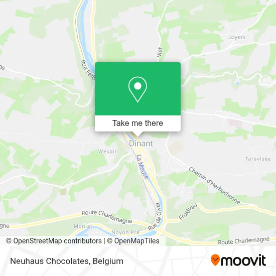Neuhaus Chocolates map