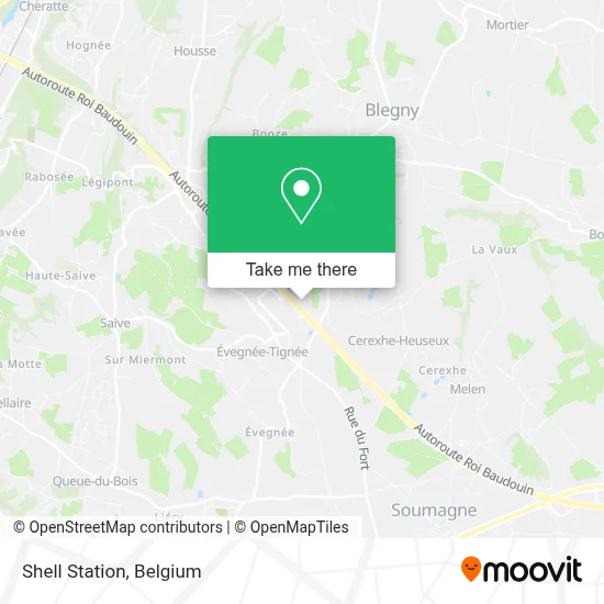 Shell Station map