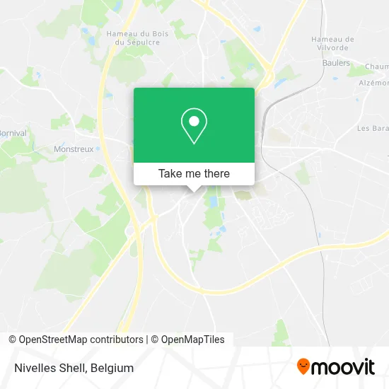 Nivelles Shell map